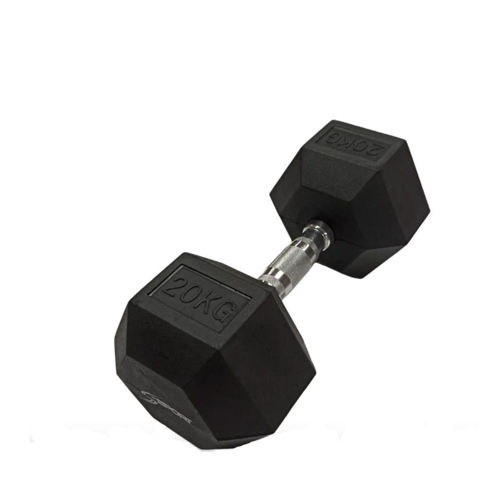 S-SPORT - HATSZÖGLETŰ GUMIS KÉZISÚLYZÓ - 20 KG 