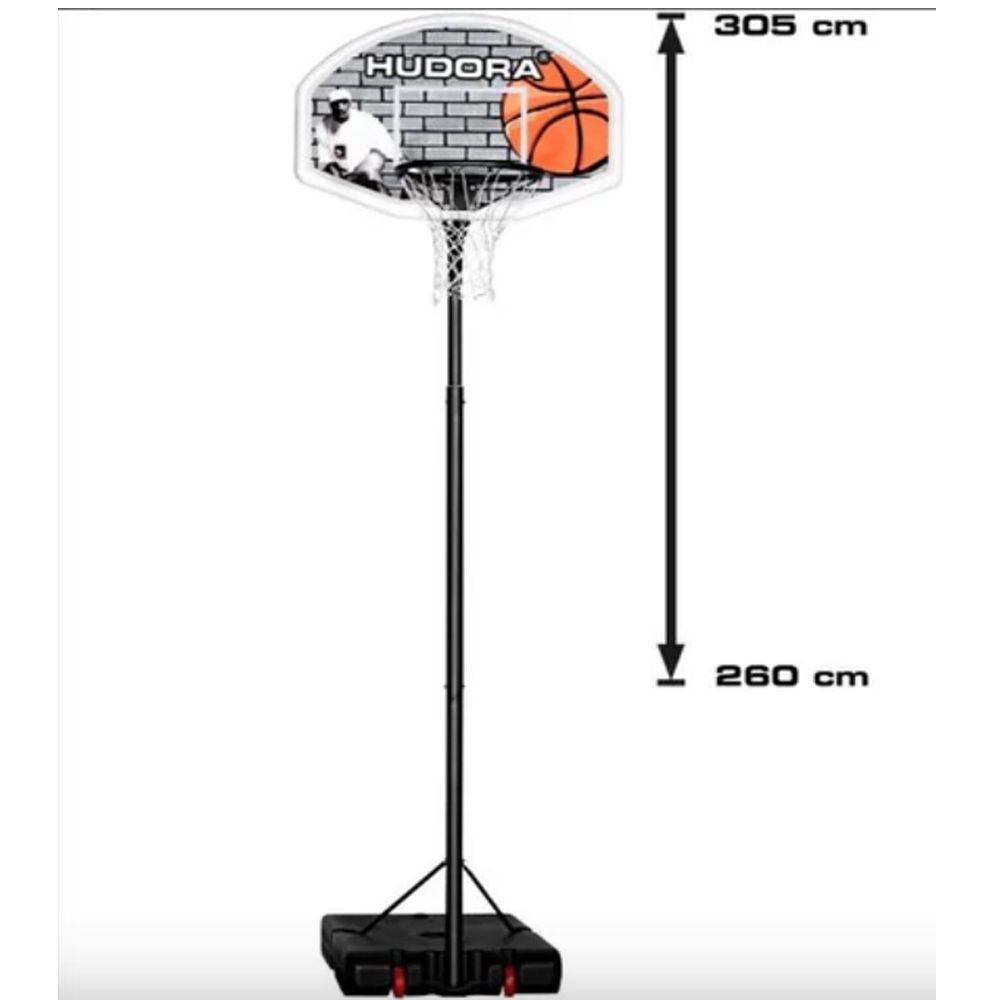 S-SPORT - KOSÁRLABDA ÁLLVÁNY - HUDORA XXL 305 CM