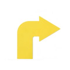 TREMBLAY - GUMI PADLÓJELÖLŐ - SÁRGA - KANYARODÓ NYÍL