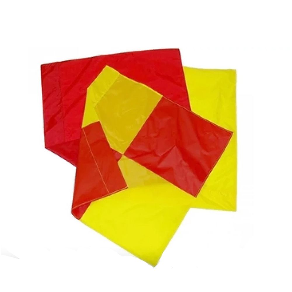 TREMBLAY - ZÁSZLÓ - SZÖGLETZÁSZLÓ RÚDHOZ - SÁRGA - 45 X 45 CM