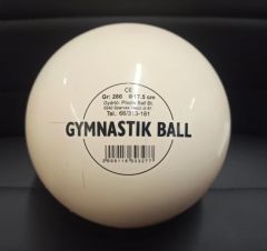 PLASTO - GUMNASZTIKAI LABDA - FEHÉR - 17,5 CM 