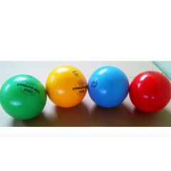 PLASTO - GIMNASZTIKAI LABDA - PIROS - 17,5 CM