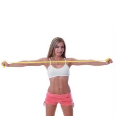 DITTMANN - FIT BAND - ERŐSÍTŐ GUMISZALAG - GYENGE - SÁRGA - 150 CM 