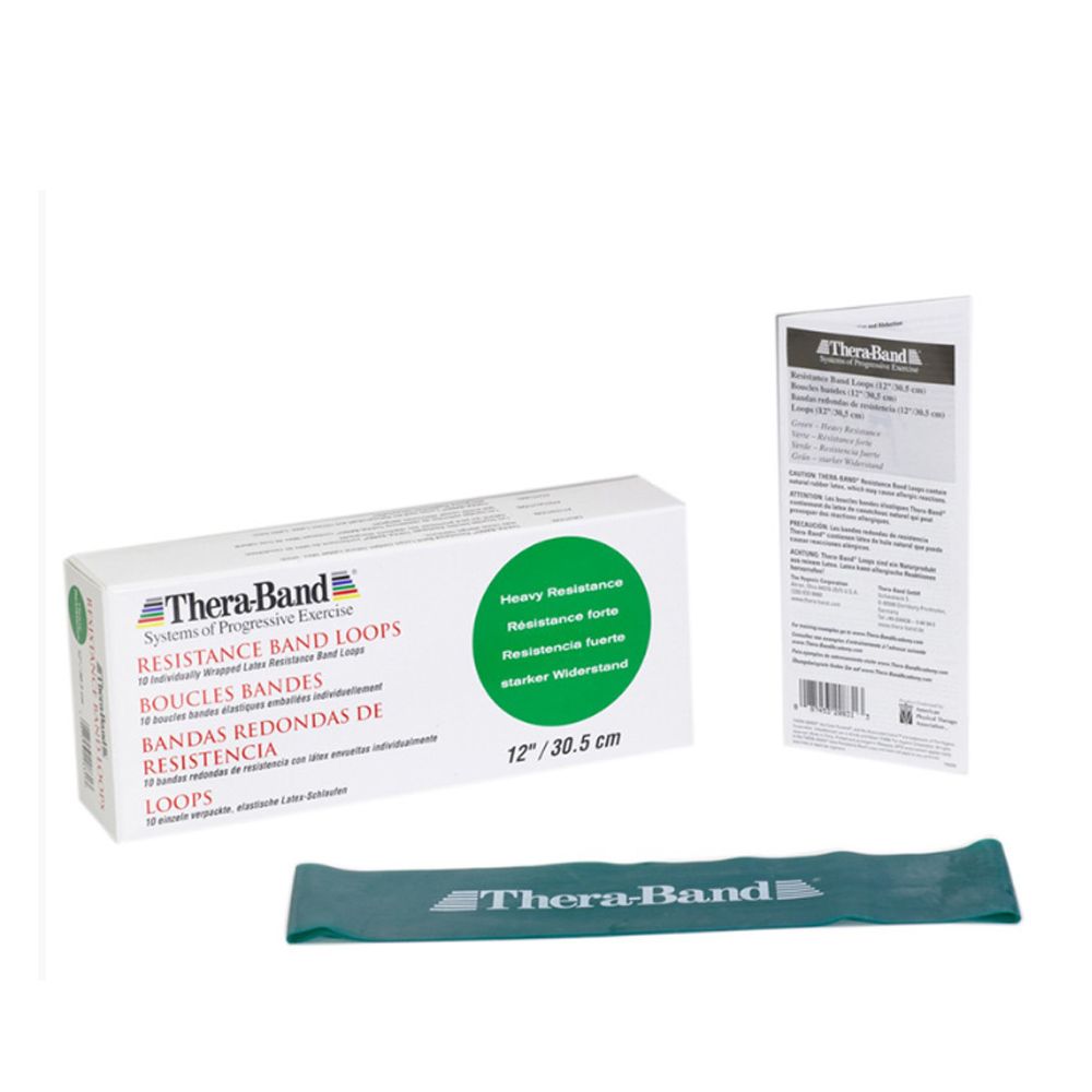 THERA-BAND - GUMISZALAG HUROK - ZÖLD - 30,5 CM 