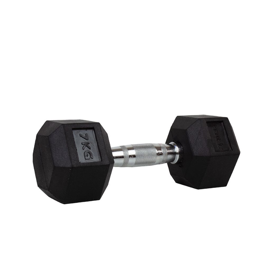 THOR - HATSZÖGLETŰ GUMÍROZOTT KÉZISÚLYZÓ - 7 KG 