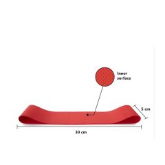 TRENDY MEDICAL - LÁBERŐSÍTŐ GUMIHUROK LATEX MENTES - PIROS