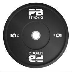 PERFORM BETTER - PB STRONG WEIGHT PLATE RUBBER BLACK - SÚLYTÁRCSA - 5 KG 
