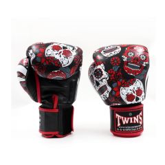 TWINS - BOXING GLOVES - FBGVL 3 SKULL RED
