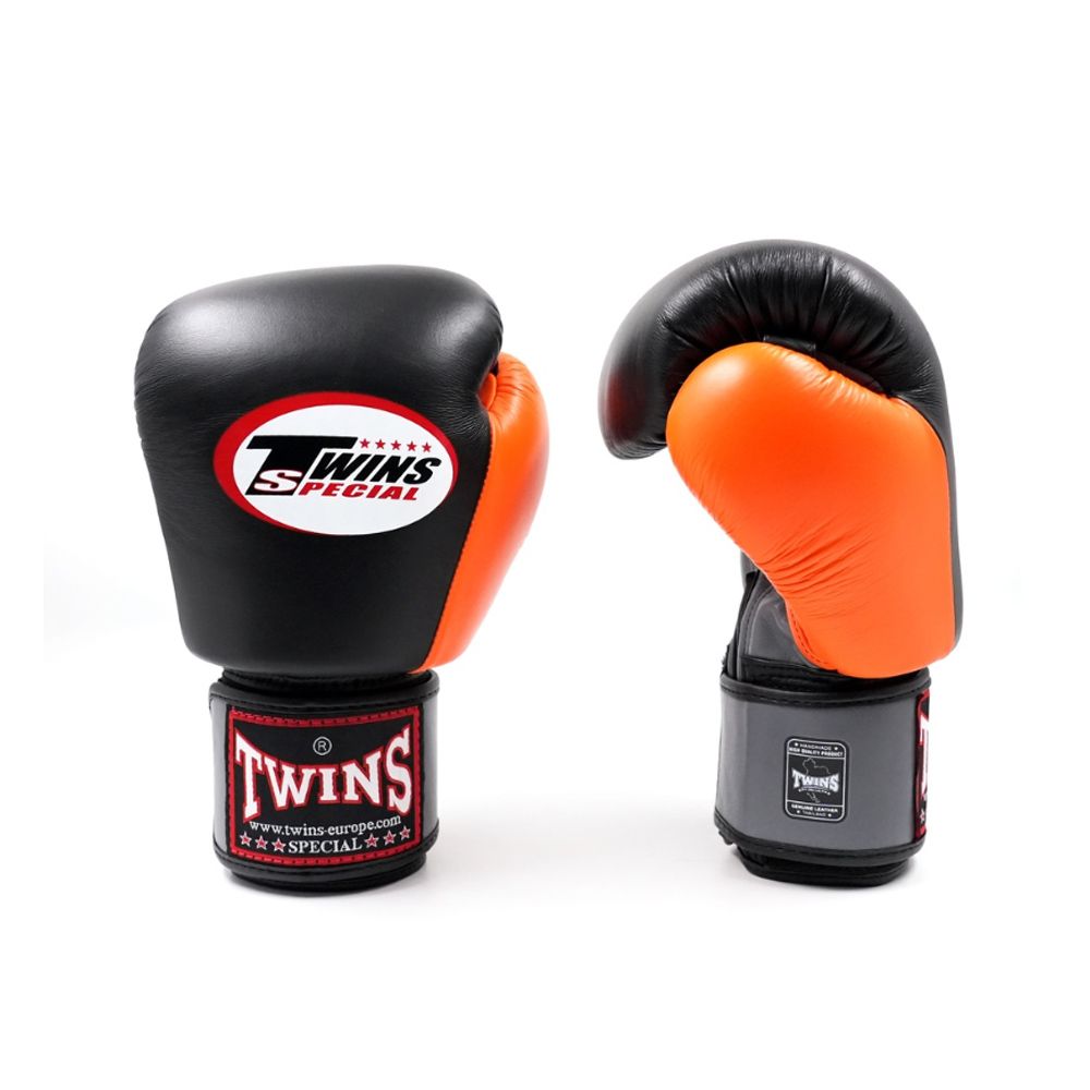 TWINS - BOXING GLOVES - BGVL 3 AIR BLACK/ORANGE/GREY