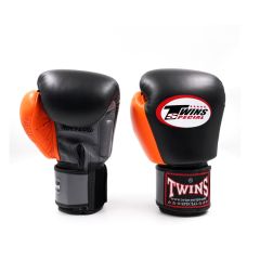 TWINS - BOXING GLOVES - BGVL 3 AIR BLACK/ORANGE/GREY