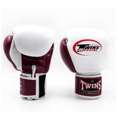 TWINS - BOXING GLOVES - BGVL 3-2T MAROON/WHITE