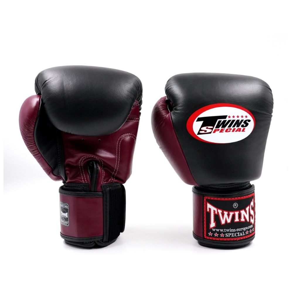 TWINS - BOXING GLOVES - BGVL 3-2T MAROON/BLACK