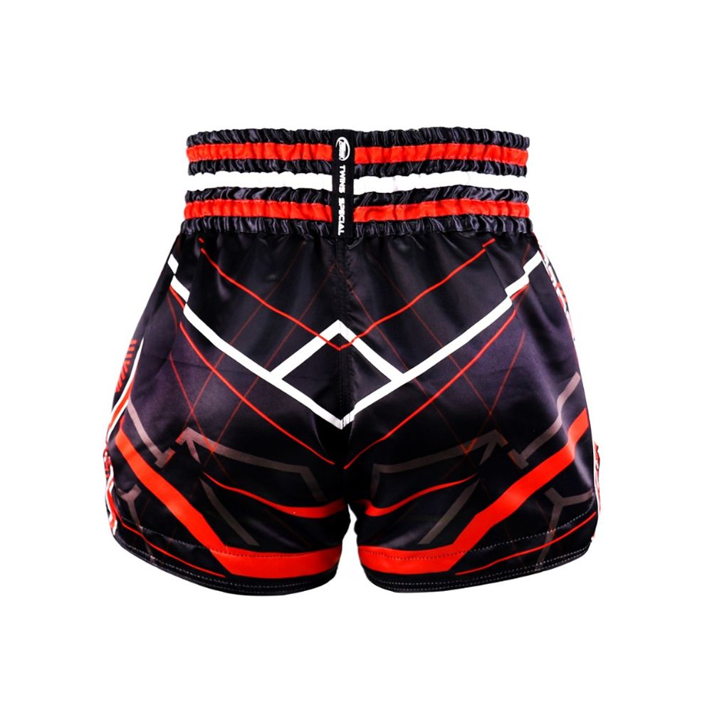 TWINS - THAI BOX SHORT - TTBL RACING BLACK/RED