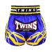 TWINS - THAI BOX SHORT - TTBL RACING BLUE/YELLOW
