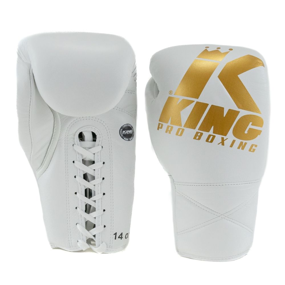 KING PRO BOXING - BOXING GLOVES - KPB XK LU WHITE/GOLD