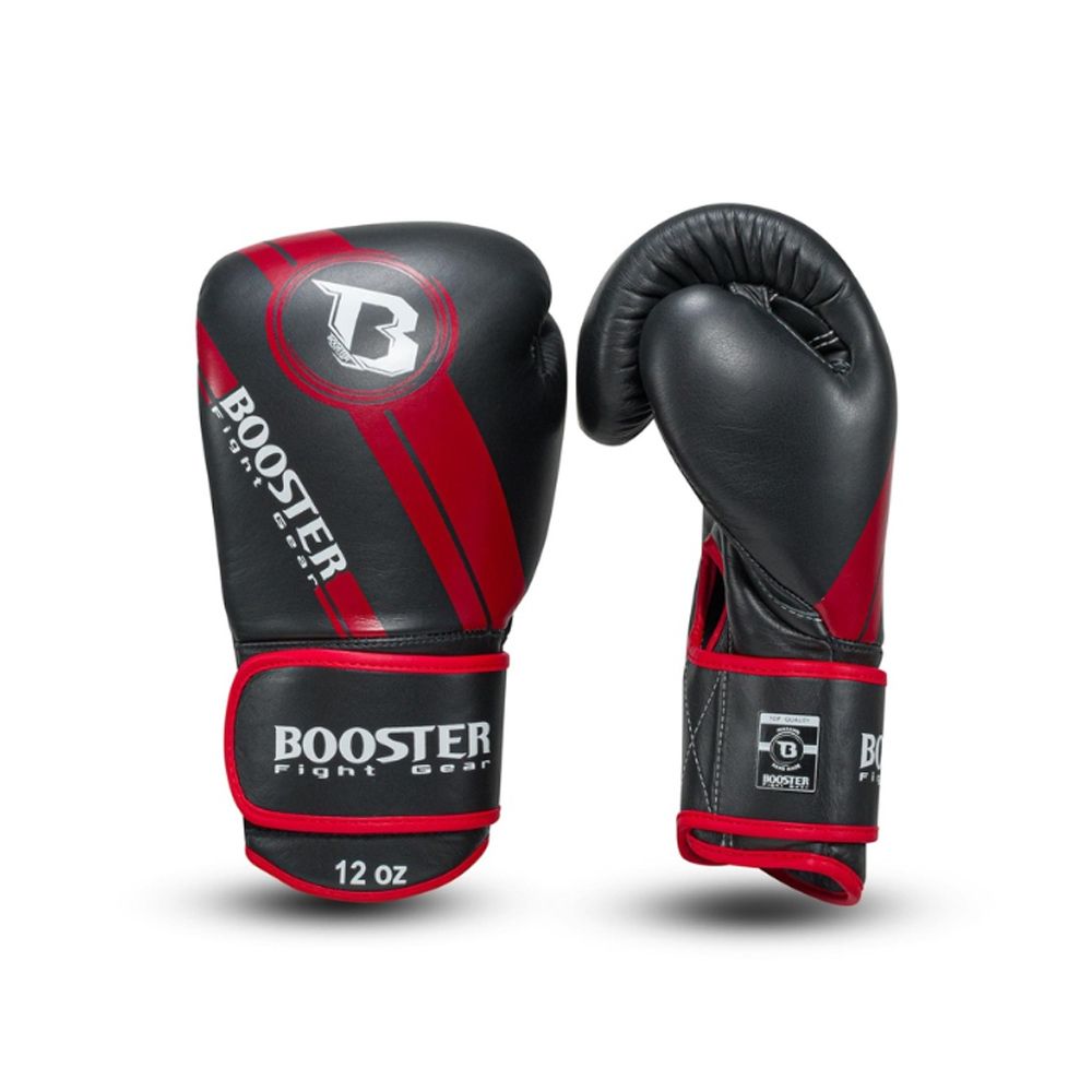 BOOSTER PRO RANGE - BOXING GLOVES - BGL 1 V3 BLACK/RED FOIL BOOSTER PRO RANGE - BOXING GLOVES - BGL 1 V3 BLACK/RED FOIL
