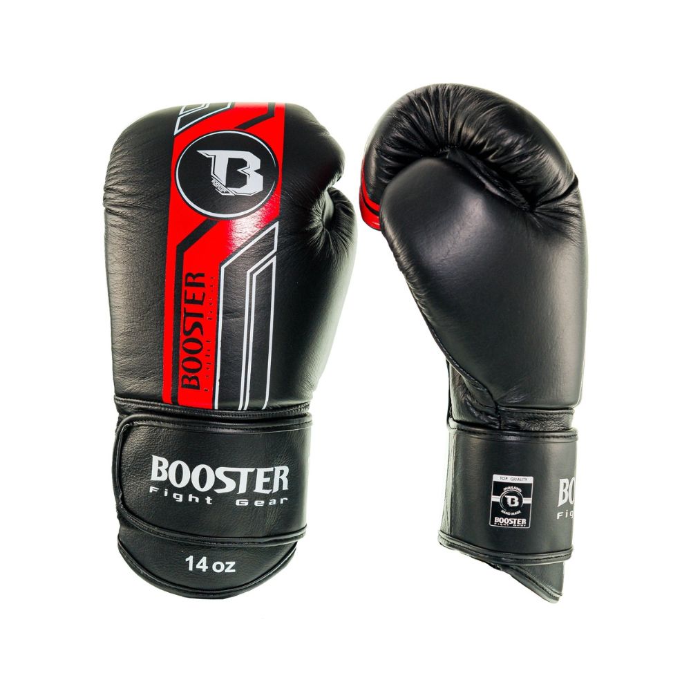 BOOSTER PRO RANGE -  BOXING GLOVES - BGL V9 BLACK/RED