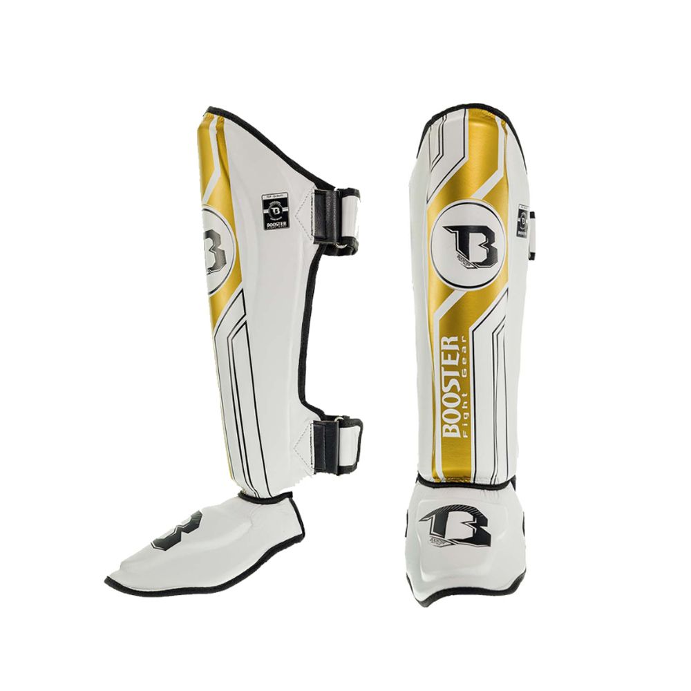 BOOSTER PRO RANGE - SHINGUARDS - BSG V9 WHITE/GOLD