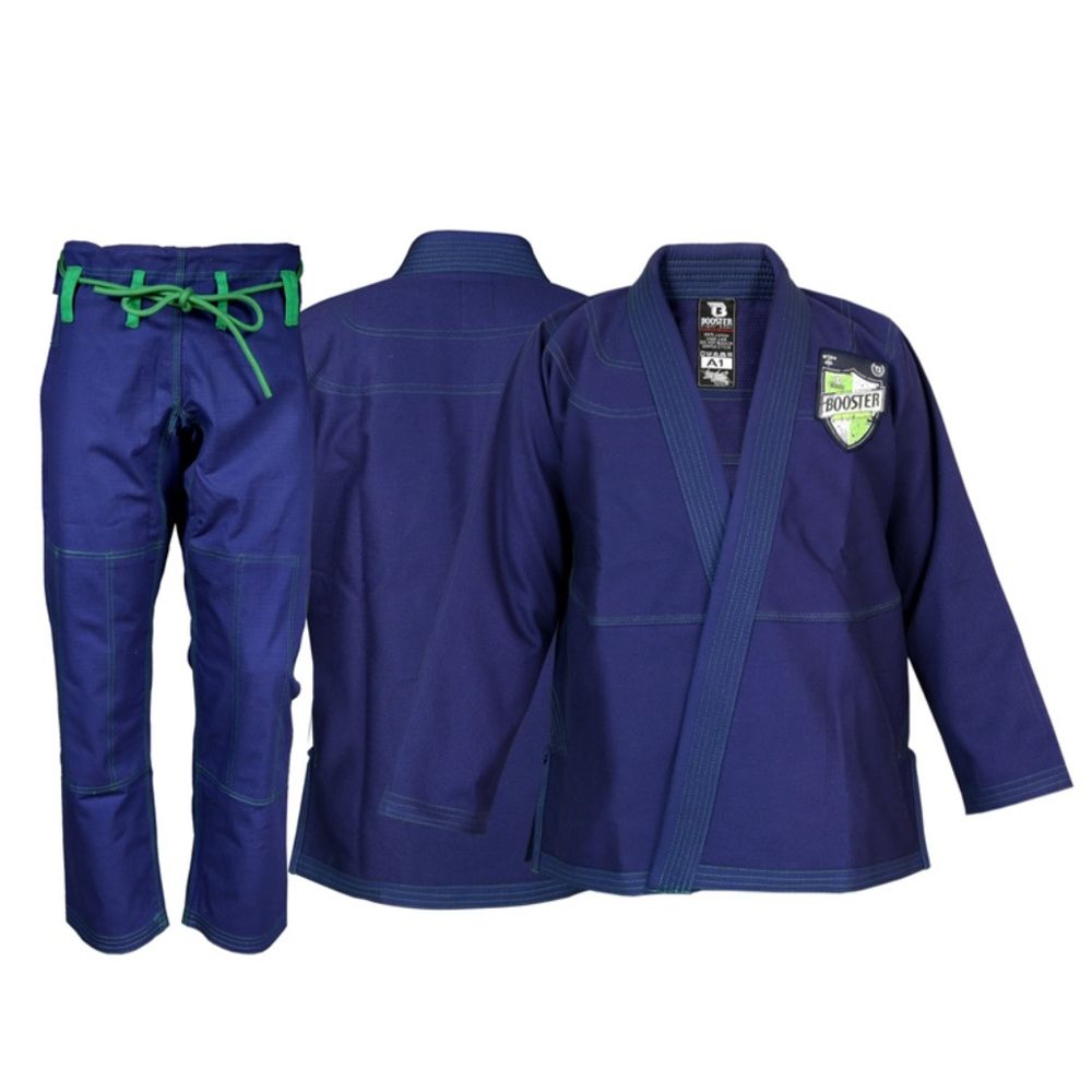 BOOSTER PRO RANGE - BFG BJJ SUIT - BJJ V 2 PRO SHIELD BLUE