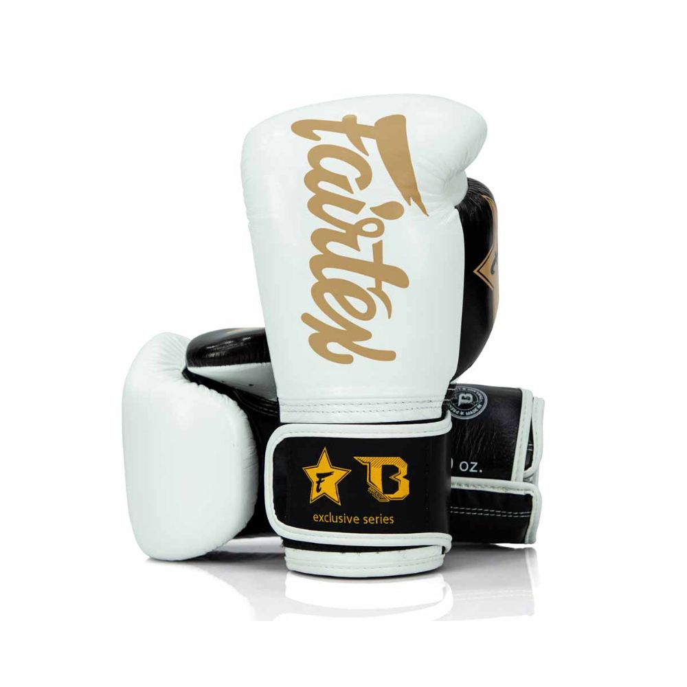 FAIRTEX - BOXING GLOVES - FXB BG V2 WH/BK/GOLD