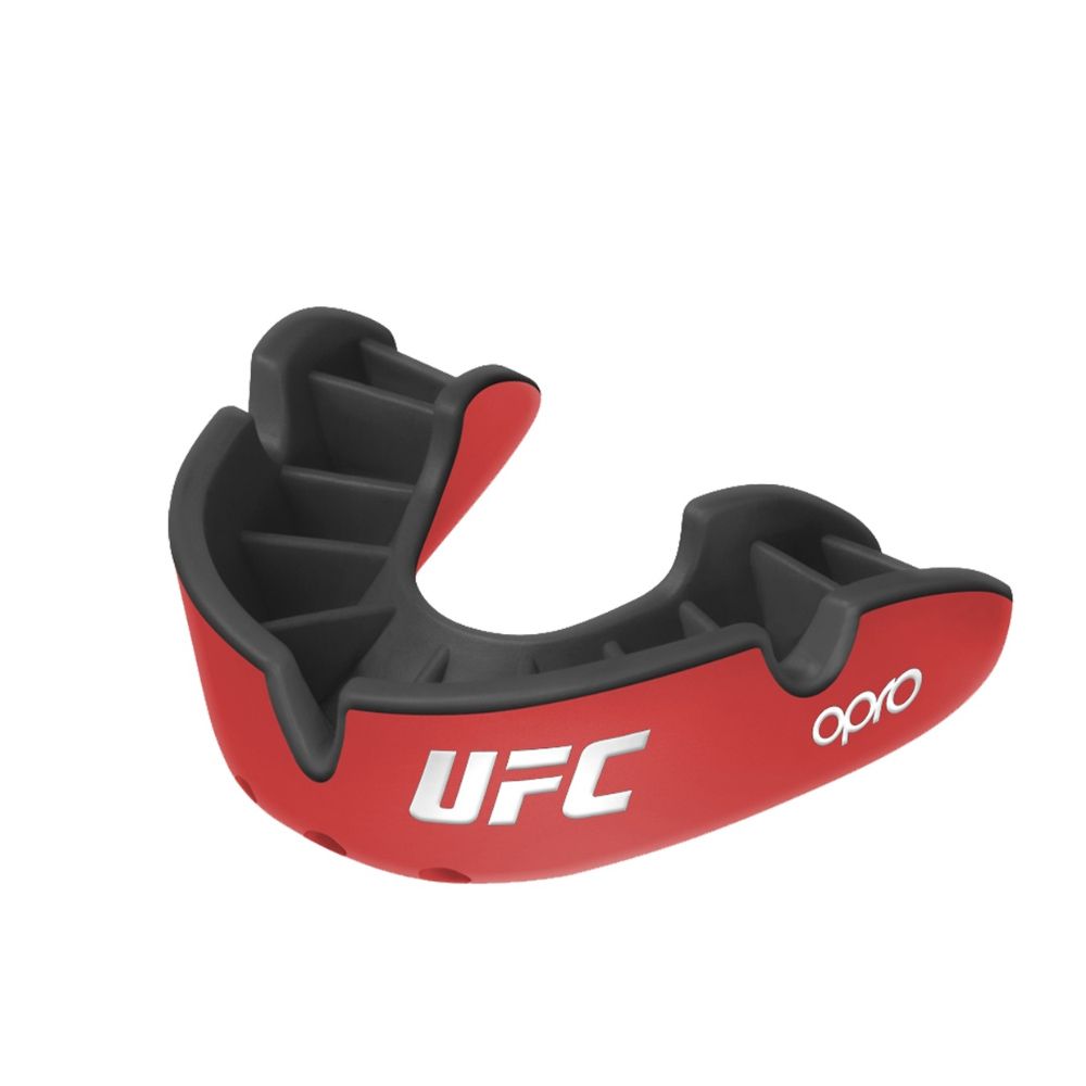 UFC - MOUTHGUARD - OPRO Silver Red/Black